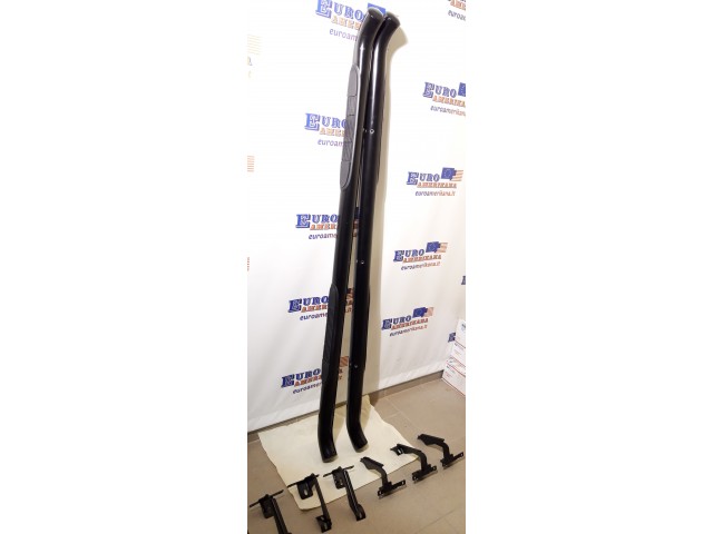 BLACK CARBON STEEL 3" SIDE STEP NERF BAR RUNNING BOARD